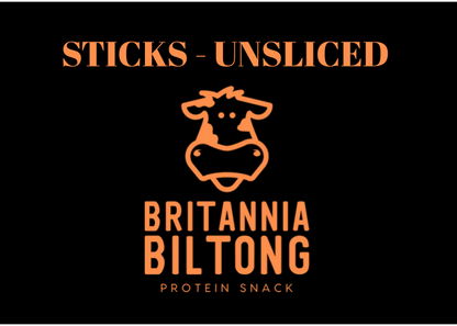 Tender and delicious unsliced Britannia Biltong Sticks